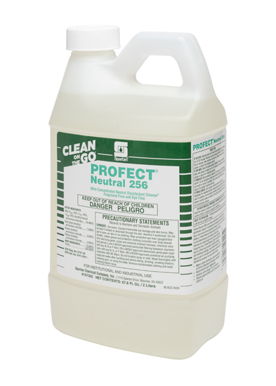 Clean on the Go Profect® Neutral 256 Hospital Disinfectant/Cleaner-4/2LTR