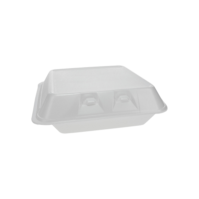 9"x9.25"x3.25" SmartLock® Foam 3-Compartment Hinged Lid Container