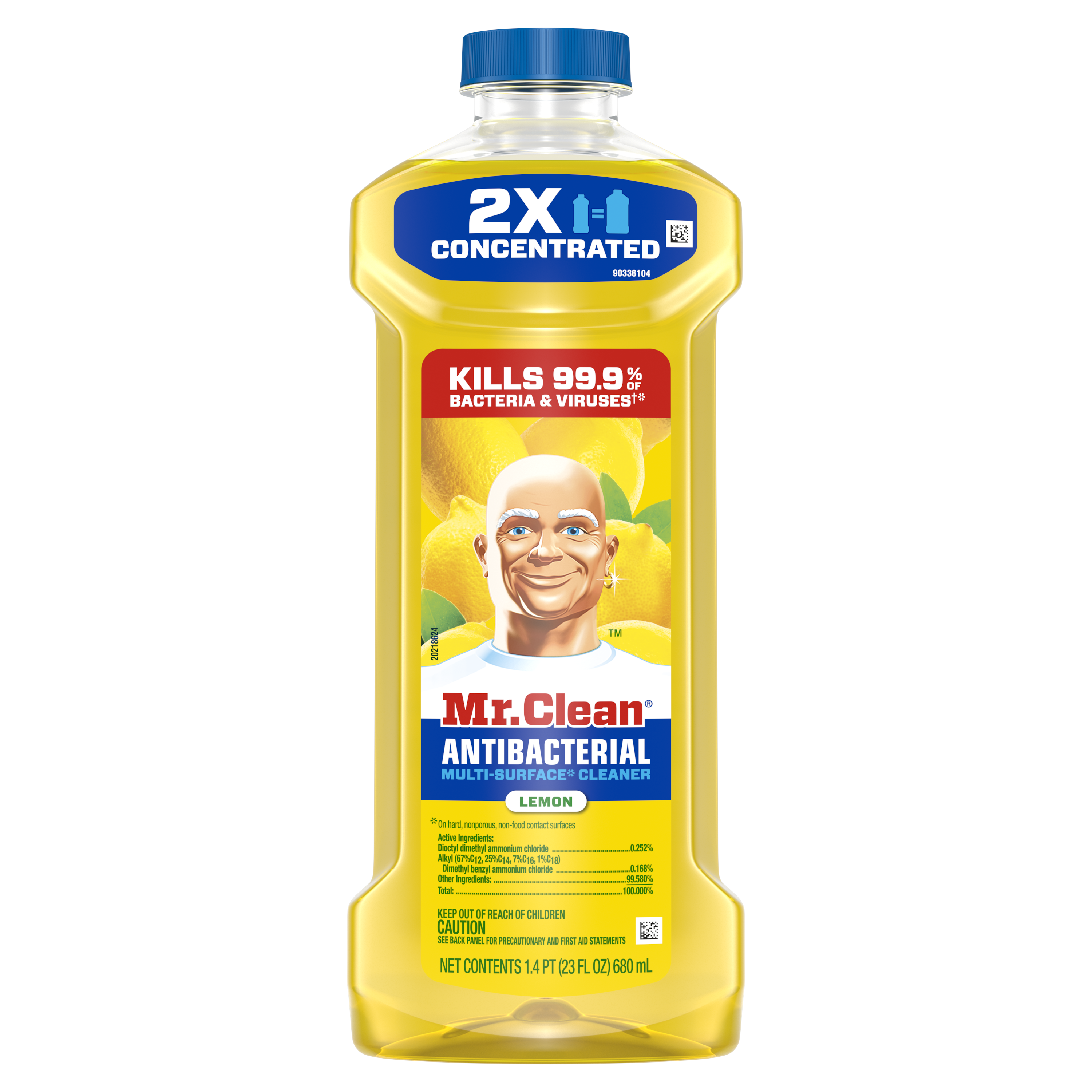 Mr Clean Multi-Surface Liquid Antibacterial Lemon Scent-6/23 oz
