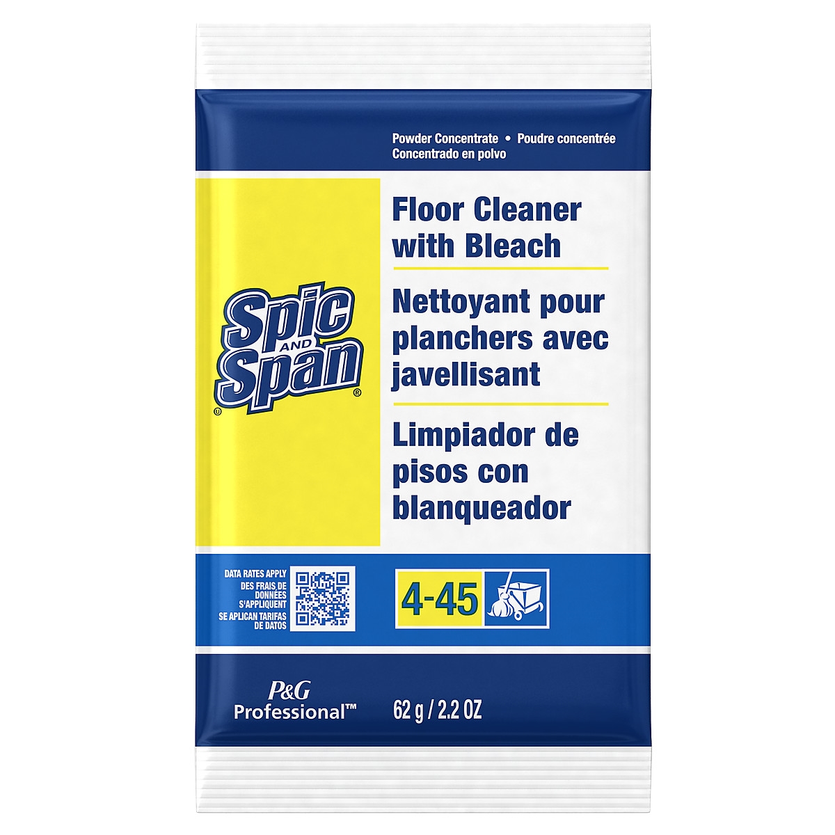 Spic and Span® Floor Cleaner with Bleach Packets-45/2.2oz