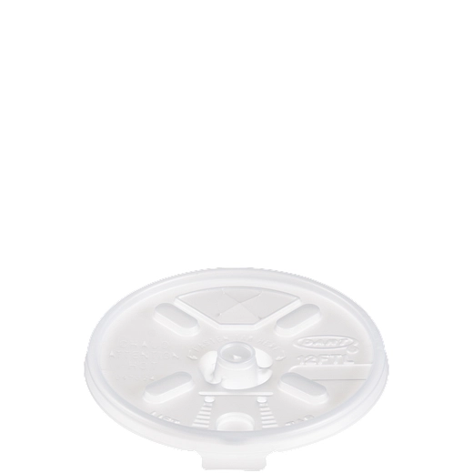 HIPS Plastic Straw-Slotted Lid with Lift n’ Lock for 6-12oz Cups-Translucent