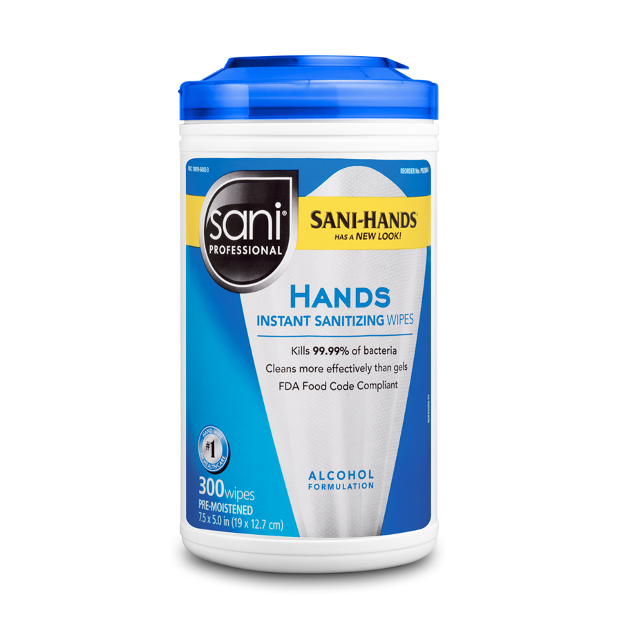 Hands Instant Sanitizing Wipes Canister - 12/150s