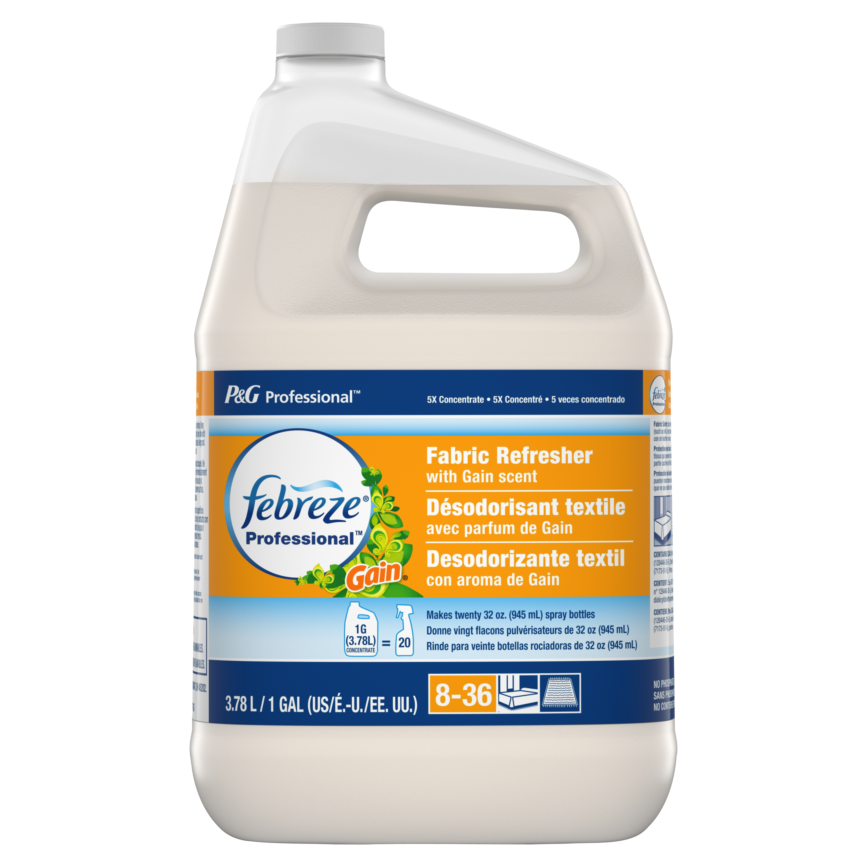 Febreze® Fabric Refresher w/Gain Scent Concentrate-2/Gal