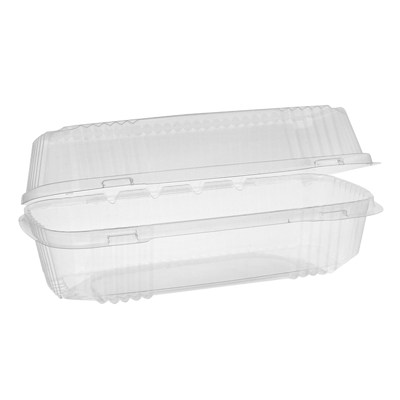 Large SmartLock® 9.25"x4.5"x3" Clear Hoagie Container