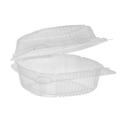 Smartlock 5.25"x5.25"x2.5" Clear 1 Compartment Sandwich Container