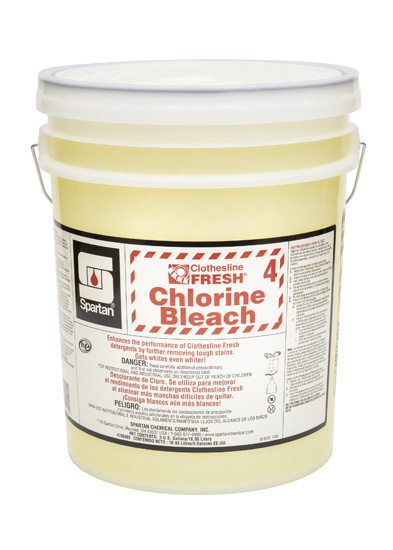Clothesline Fresh Chlorine Laundry Bleach #4-5Gal
