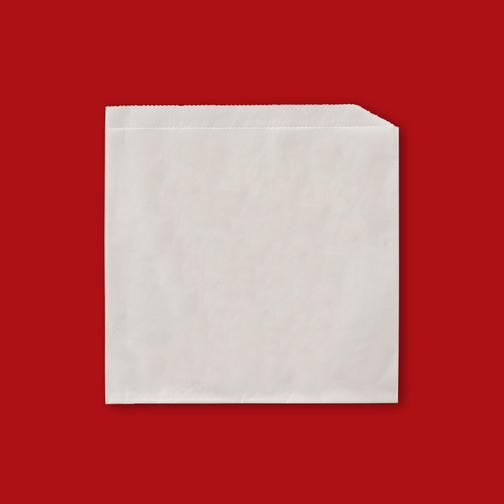 7" x 6-3/4" Double Opening White Sandwich Bags