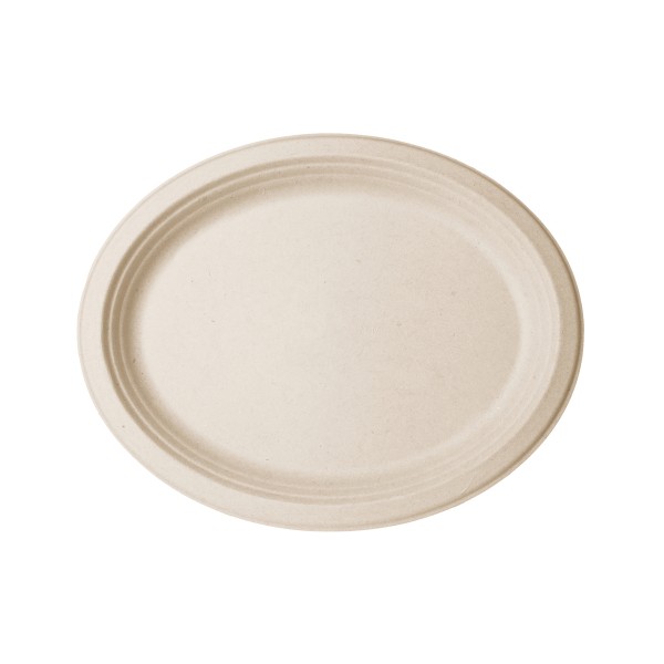 9"x12" Nourish Natural Molded Fiber Platter