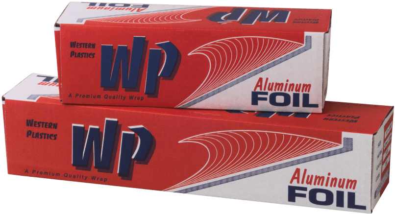 Western Plastics Heavy Duty Aluminum Foil with Cutterbox - 91 Gauge 18" x 500"